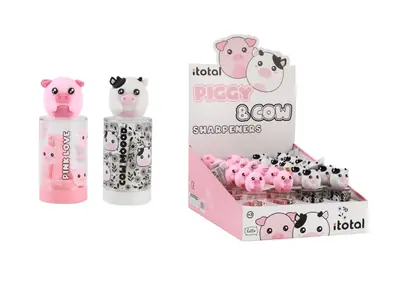 Šiljilo iTotal Cute animals svinjica+kravica sortirano 24/1 XL2691