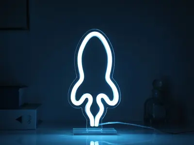 Lampa u obliku rakete iTotal LED plava boja XL2761G