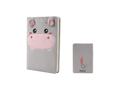 Notes iTotal plush A5 Hippo XL2052F