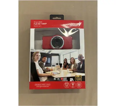 Outlet artikl- B grade  Webcam Genius ECam 8000 crvena