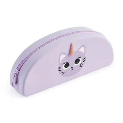 Pencil case Miquelrius Back2Fun silicone cat purple MR16582