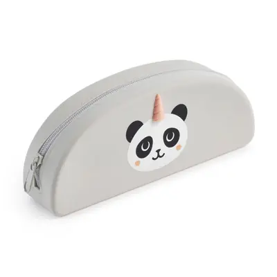 Pencil case Miquelrius Back2Fun silicone panda grey MR16581