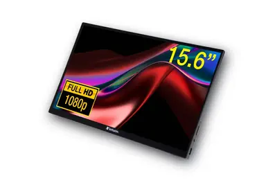 Prijenosni monitor osjetljiv na dodir PMT-15 Verbatim #49592 Full HD 1080p, 2x USB-C/1x HDMI/1x USB-A