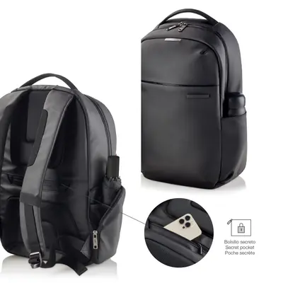 Backpack for laptop Miquelrius black M 38x46x13cm MR16980-4