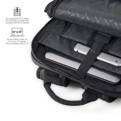 Ruksak za prijenosno računalo Miquelrius crna 16" S 32x43x5,5cm MR16982-4