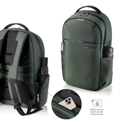 Backpack for laptop Miquelrius green M 38x46x13cm MR16981-4