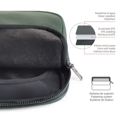 Laptop bag Miquelrius green 15" and 16" 39x29x3cm MR16987-3
