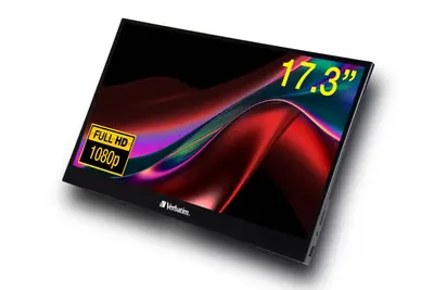 Prijenosni monitor osjetljiv na dodir PMT-17 Verbatim #49593 Full HD 1080p, 2x USB-C/1x HDMI/1x USB-A