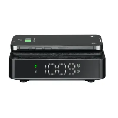 Radio budilica Aiwa CR-30BK s bežičnim i usb punjačem-1