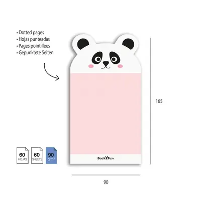 Blok Miquelrius za bilješke Back2Fun panda MR28715-3