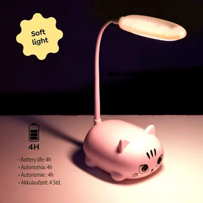 Lampa LED Miquelrius Back2Fun mačka roza MR13336-1