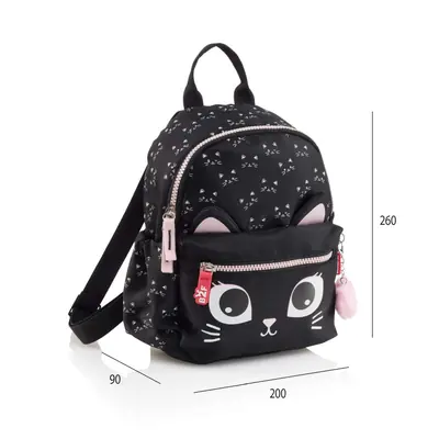 Ruksak mini Miquelrius Back2Fun 2 odjeljka kitten crni 5L MR19364-3