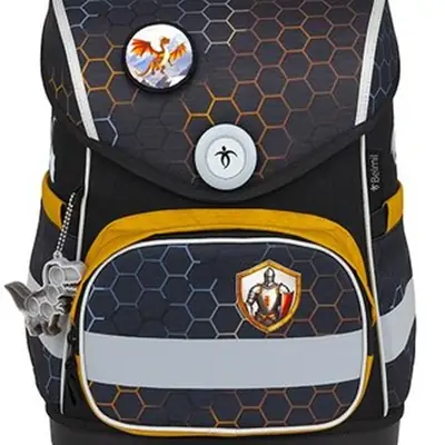 Torba školska Belmil compact with patches dragon 405-41/AG/B/1
