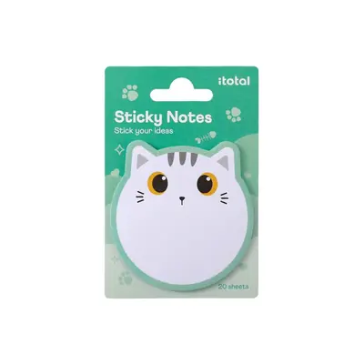 Blok samoljepivi iTotal 7x7,8cm Cat bijeli XL3102