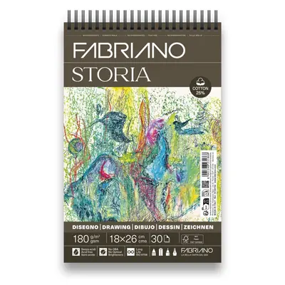 Blok Fabriano Storia 18x26 180g 30L spiralni top side 19100736