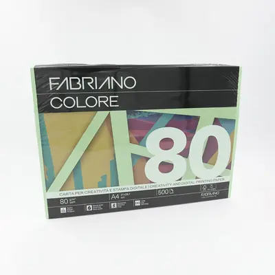 Papir Fabriano Colore A4/80g verde pisello 500L 74221297 bright