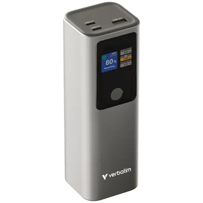 Power Bank Verbatim #32269 Charge 'n' Go, 27000mAh, 183W, QC 3.0, 1xUSB-A/2xUSB-C