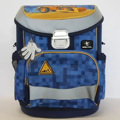 Damaged school bag Belmil mini-fit bulldozer 405-33/AG/PC-18 AK_BEL