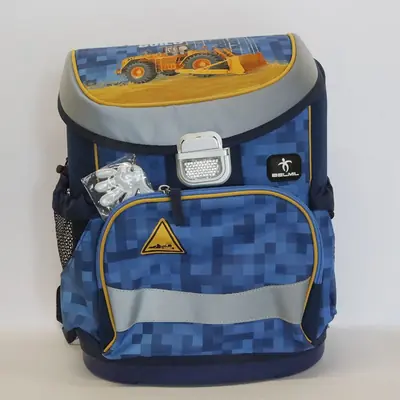 Damaged school bag Belmil mini-fit bulldozer 405-33/AG/PC-18 AK_BEL-8