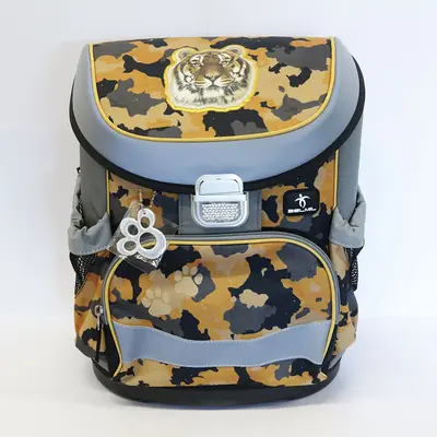 Damaged school bag Belmil mini-fit orange camouflage 405-33/AG/PC-12 AK_BEL