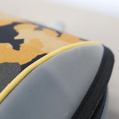 Damaged school bag Belmil mini-fit orange camouflage 405-33/AG/PC-12 AK_BEL-2