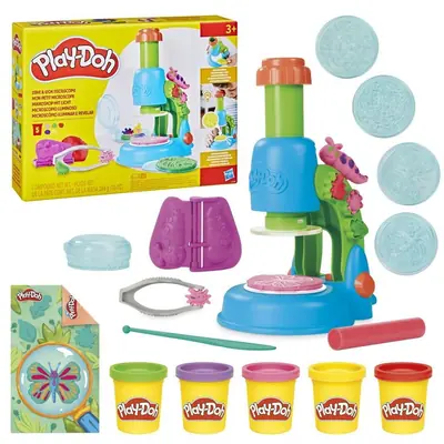 Masa za modeliranje Hasbro Play-doh mikroskop - posvijetli i pogledaj G04945L0