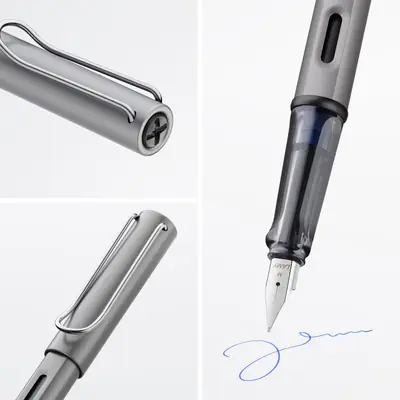 Fountain pen Lamy AL-star Graphite (0.6) blue writing M 026 T10 4000303-3