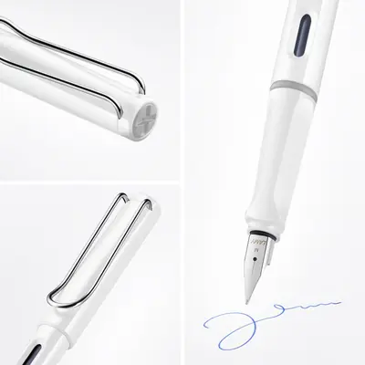 Nalivpero Lamy Safari White (0.6) plavi ispis M 019 T10 4000229-3