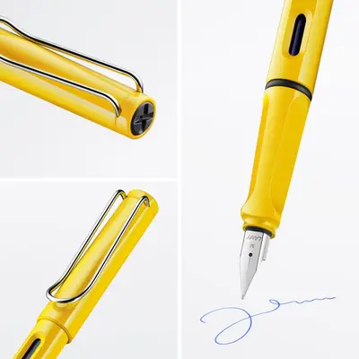 Nalivpero Lamy Safari Yellow (0.3) plavi ispis EF 018 T10 4000211-3