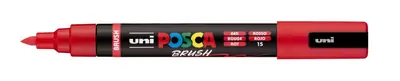 Marker Uni pc-5br brush Posca red