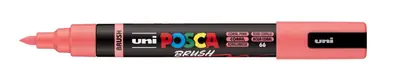 Marker Uni pc-5br brush Posca coral pink