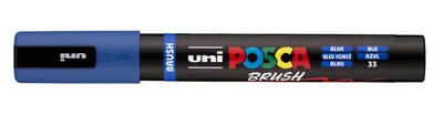 Marker Uni pc-5br brush Posca plavi-1