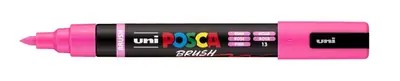 Marker Uni pc-5br brush Posca rozi