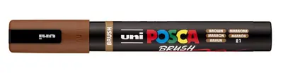 Marker Uni pc-5br brush Posca smeđi-1