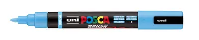 Marker Uni pc-5br brush Posca svijetlo plavi