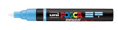 Marker Uni pc-5br brush Posca svijetlo plavi-2