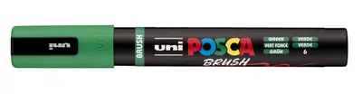 Marker Uni pc-5br brush Posca zeleni-1