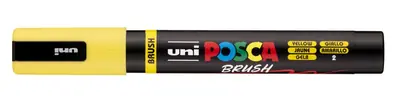 Marker Uni pc-5br brush Posca žuti-1
