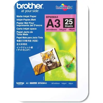 Papir Brother BP60MA3 Matte A3 145 G/M2, 25 L