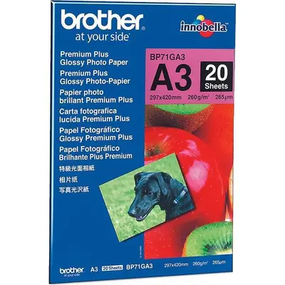 Papir Brother BP71GA3 Glossy A3 260 G/M2, 20 L
