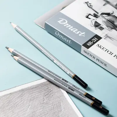 Umjetnički set Deli Dmast grafitne olovke 2,0–3,5mm 12 kom u kutiji EC391-5