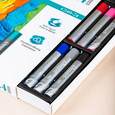 Umjetnički set Deli Dmast mekane uljne pastele 1,1mm 24 kom u kutiji EC340-24-4