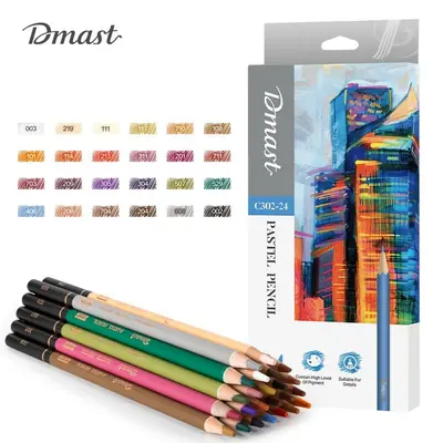 Umjetnički set Deli Dmast pastelne olovke 4,0mm 24 kom u kutiji EC302-24