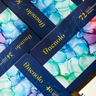 Umjetnički set Deli Finenolo akvarelne olovke 24 kom u metalnoj kutiji EC129-24-4