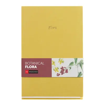 Notes Miquelrius A5 Botanical Flora Mustard tkanina 80L 80g/m2 crte MR8318