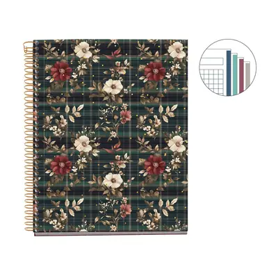 Notebook Miquelrius A5 Highland Days Poppies 100L 70g/m2 squared MR4414-1