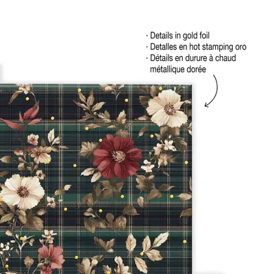 Notebook Miquelrius A5 Highland Days Poppies 100L 70g/m2 squared MR4414-4