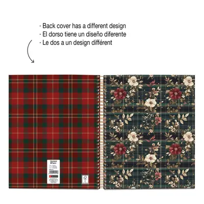 Notebook Miquelrius A5 Highland Days Poppies 100L 70g/m2 squared MR4414-5