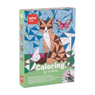Coloring book Apli color by numbers 20077