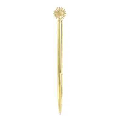 Ballpoint pen Miquelrius Golden Jazmine metal blue ink Daisy MR12049-1